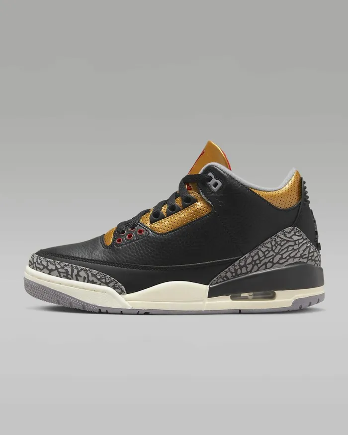Women Air Jordan 3 Retro Blackmetallic Goldcement Greyfire Red Nike Lifestyle Women Air Jordan 3 Retro Blackmetallic Goldcement Greyfire Red Nike Lifestyle
