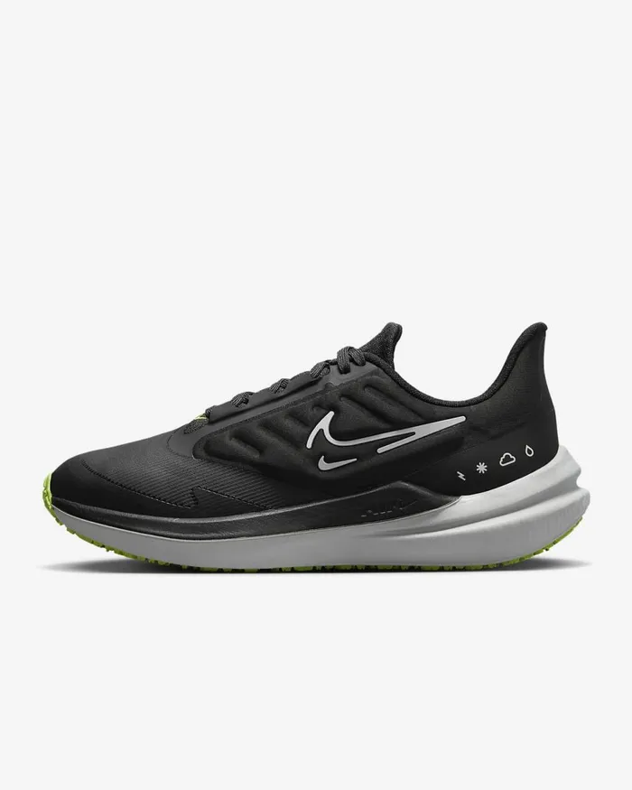 Women Air Winflo 9 Shield Blackdark Smoke Greyvoltwhite Nike Running