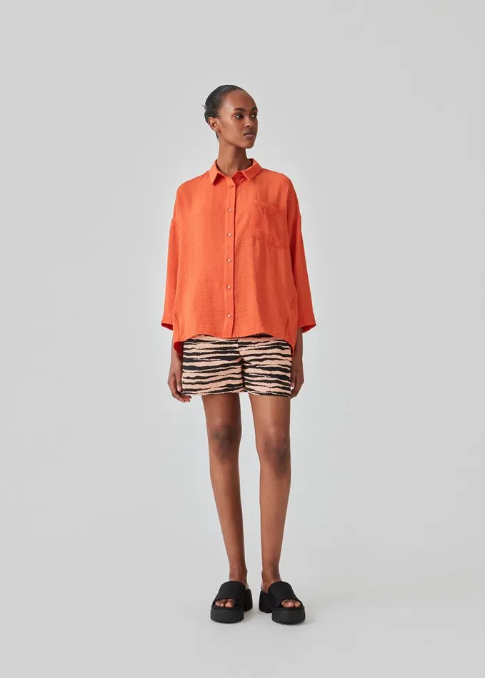 Women Alexis Shirt Burnt Rose Modstrm Shirts