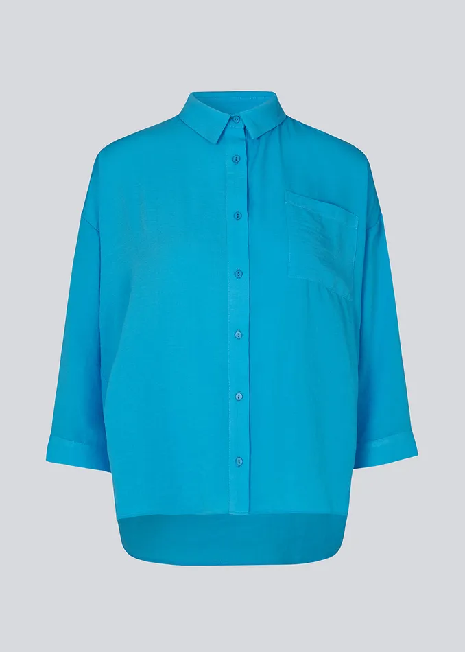 Women Alexis Shirt Pool Blue Modstrm Shirts Women Alexis Shirt Pool Blue Modstrm Shirts
