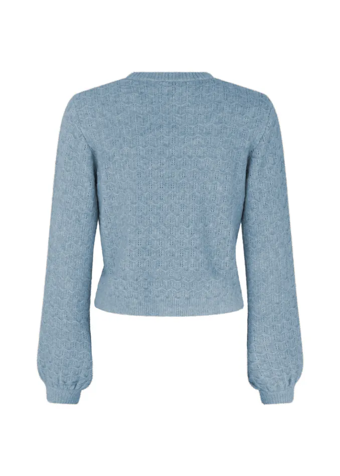 Women AlvesMD Oneck Blue Pearl Modstrm Blouses and Knitwear