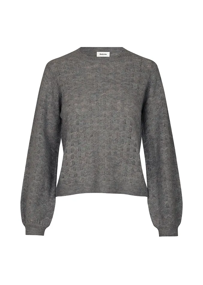 Women AlvesMD Oneck Espresso Modstrm Blouses and Knitwear