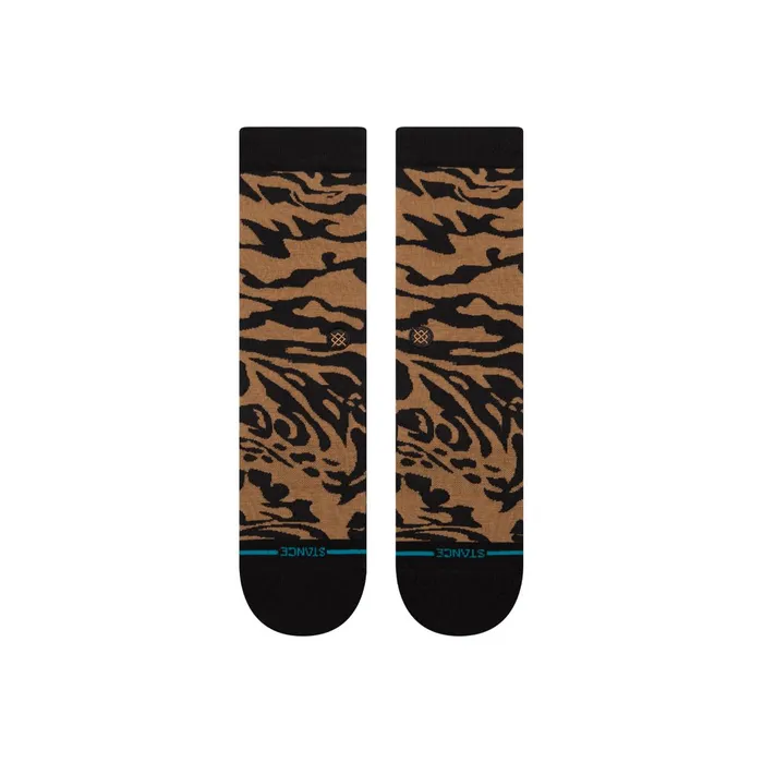 Women Animalistic Crew Socks Blackbrown Stance Crew