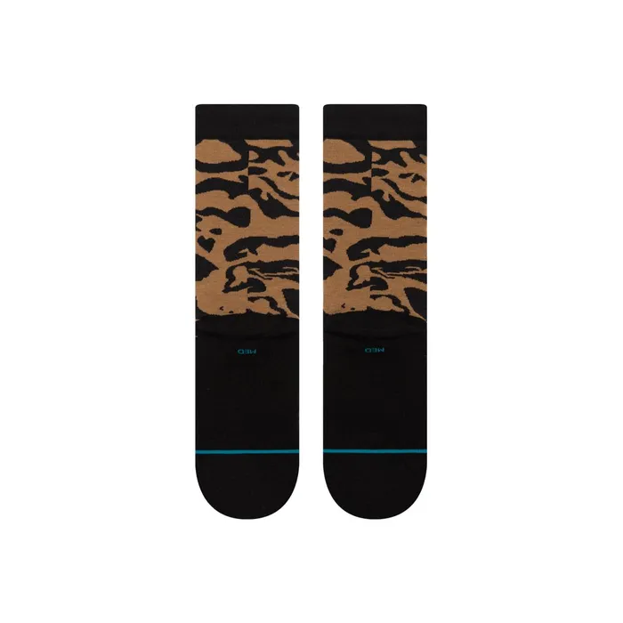 Women Animalistic Crew Socks Blackbrown Stance Crew