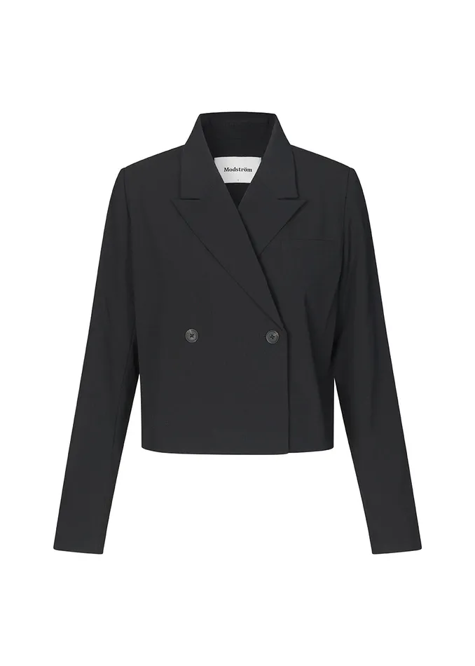 Women AnkerMD Short Blazer Black Modstrm Blazer
