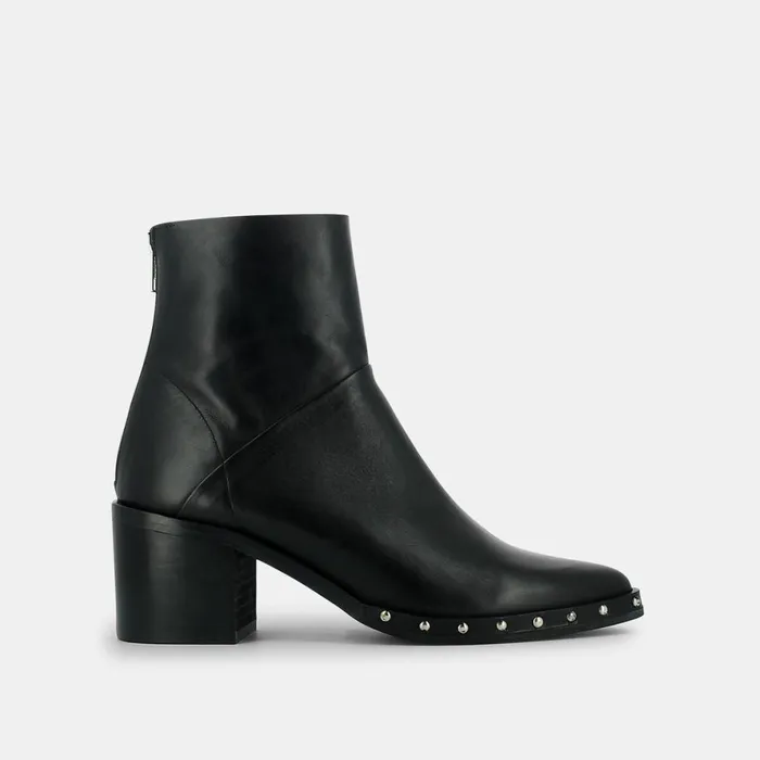 Women Ankle Boots Lowboots Jonak Black Leather Boots