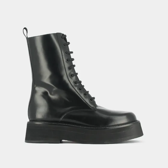 Women Ankle Boots Lowboots Jonak Boots With Laces And Thick Sole