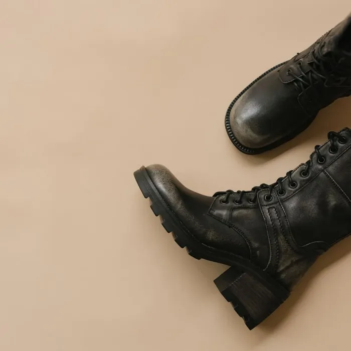 Women Ankle Boots Lowboots Jonak Boots With Laces Thick Heels And Notched Soles