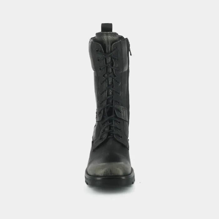 Women Ankle Boots Lowboots Jonak Boots With Laces Thick Heels And Notched Soles
