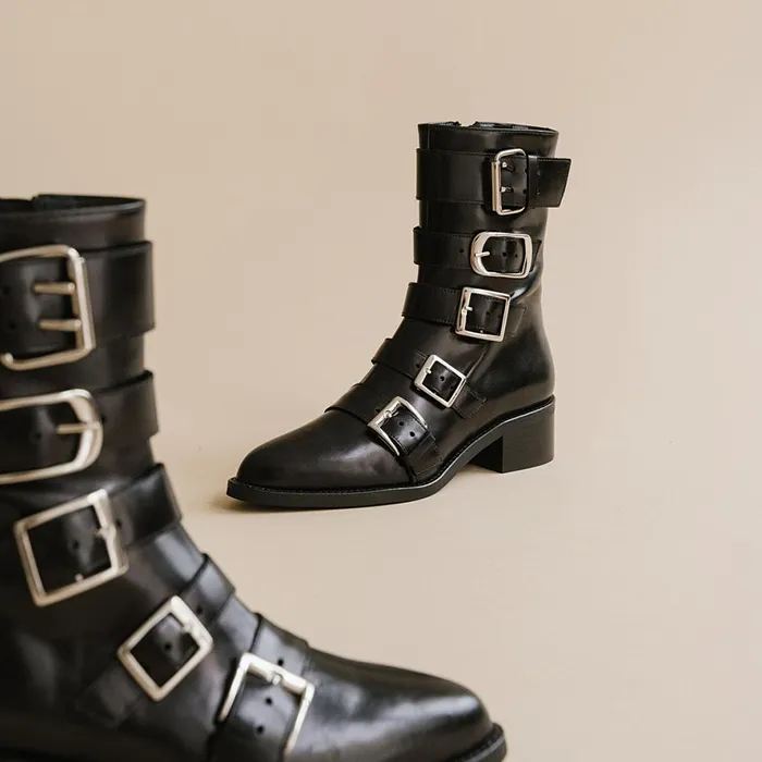 Women Ankle Boots Lowboots Jonak Boots With Straps And Pointed Toes