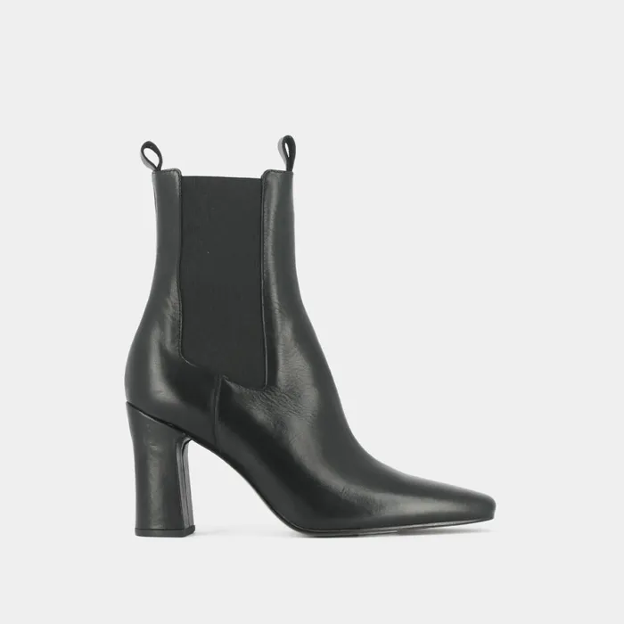 Women Ankle Boots Lowboots Jonak Heeled Boots Pointed Toe And Elastic