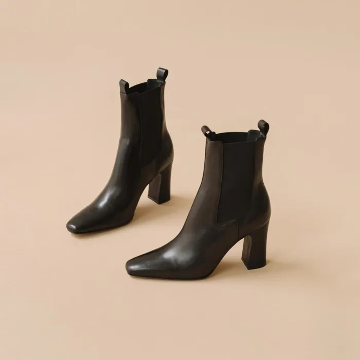 Women Ankle Boots Lowboots Jonak Heeled Boots Pointed Toe And Elastic