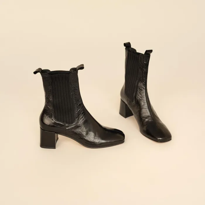 Women Ankle Boots Lowboots Jonak Heeled Boots With Gathers