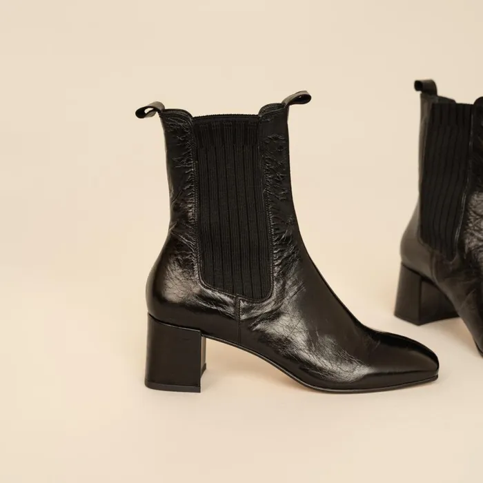 Women Ankle Boots Lowboots Jonak Heeled Boots With Gathers