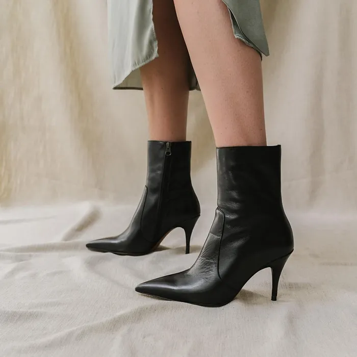 Women Ankle Boots Lowboots Jonak Heeled Boots With Pointed Toes