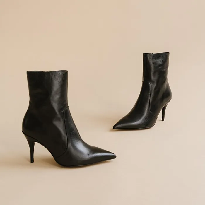 Women Ankle Boots Lowboots Jonak Heeled Boots With Pointed Toes