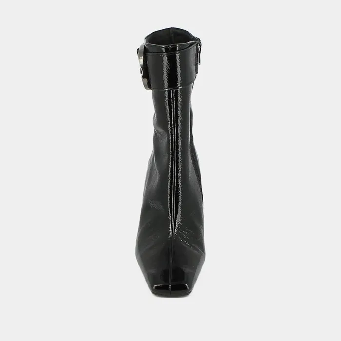 Women Ankle Boots Lowboots Jonak High Heel Boots With Buckles And Round Toes