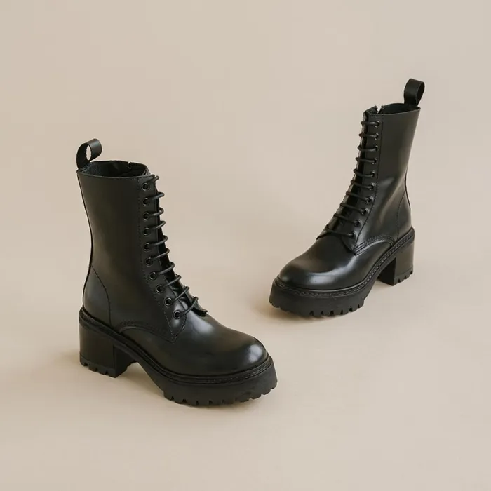 Women Ankle Boots Lowboots Jonak Platform Boots With Laces