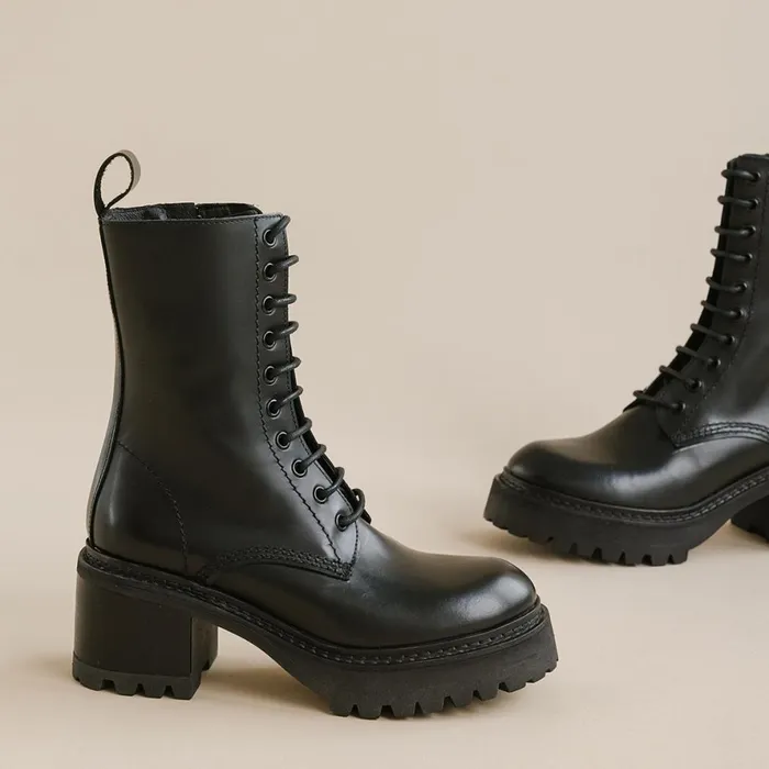 Women Ankle Boots Lowboots Jonak Platform Boots With Laces