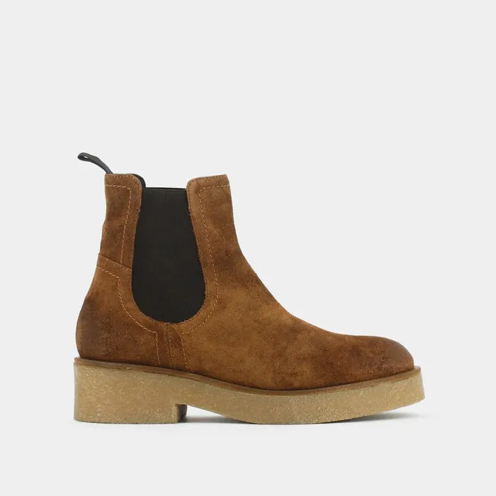 Women Ankle Boots Lowboots Jonak Rider Boots With Round Tip And Thick Sole