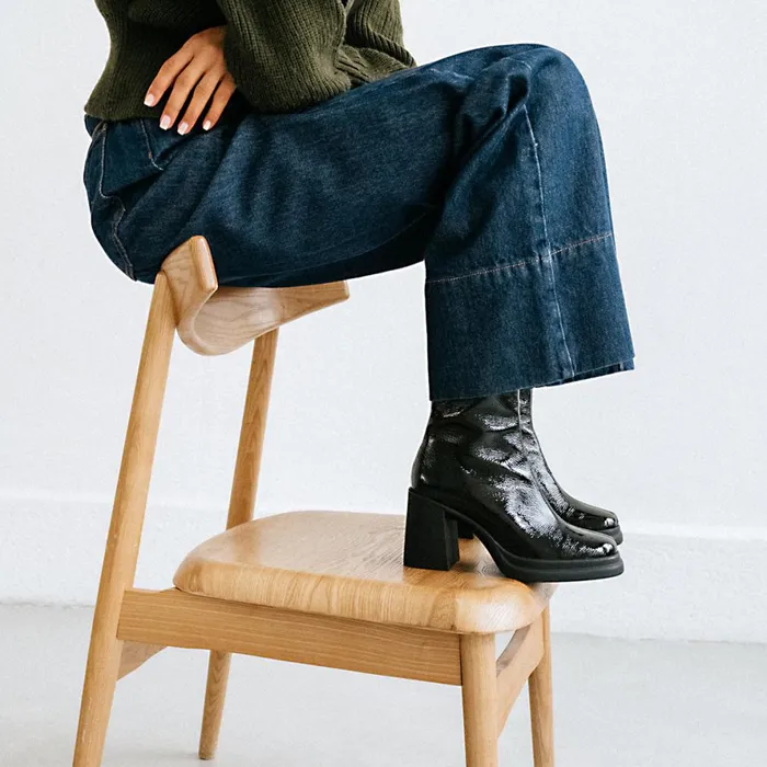 Women Ankle Boots Lowboots Jonak Square Toe And Platform Boots
