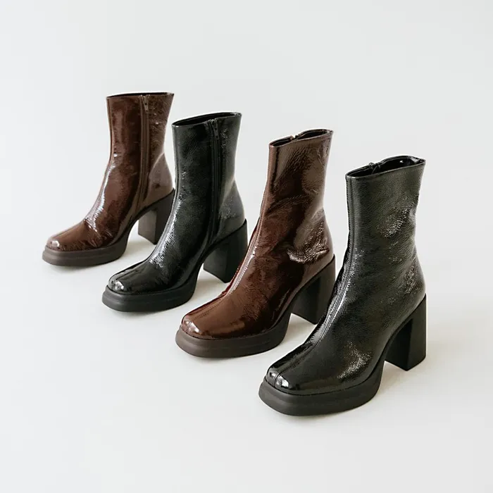 Women Ankle Boots Lowboots Jonak Square Toe And Platform Boots
