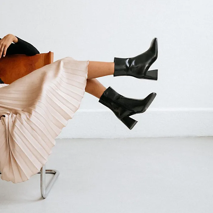 Women Ankle Boots Lowboots Jonak Thick Heels And Square Toes