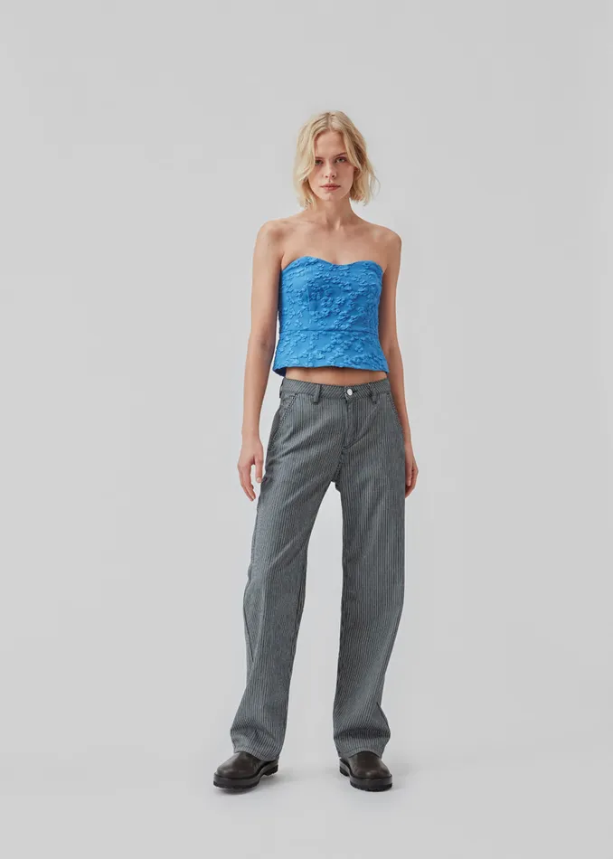 Women AtiraMD Crop Top Azure Blue Modstrm Tops