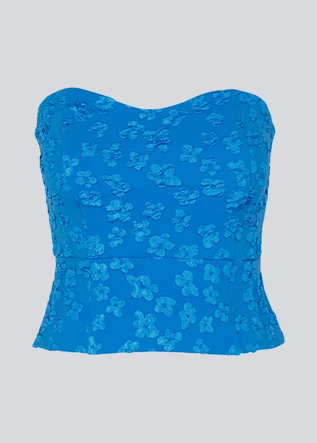 Women AtiraMD Crop Top Azure Blue Modstrm Tops Women AtiraMD Crop Top Azure Blue Modstrm Tops