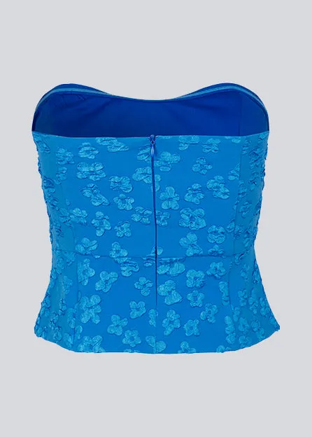 Women AtiraMD Crop Top Azure Blue Modstrm Tops Women AtiraMD Crop Top Azure Blue Modstrm Tops