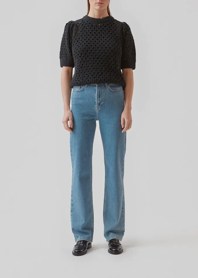 Women AuroraMD Oneck Black Modstrm Blouses and Knitwear