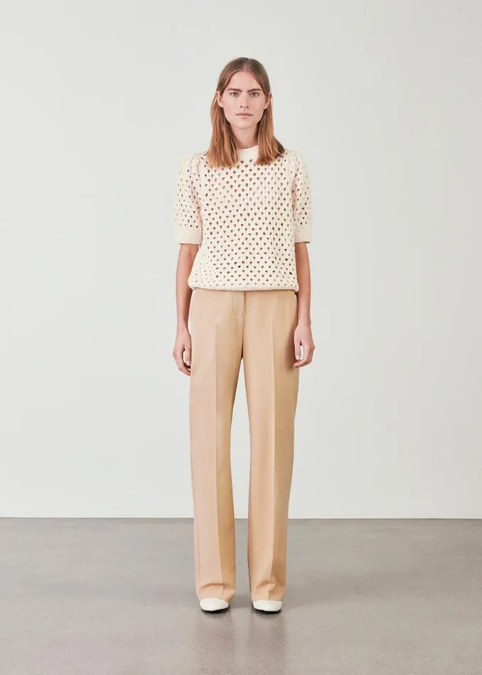 Women AuroraMD Oneck Summer Sand Modstrm Blouses and Knitwear Women AuroraMD Oneck Summer Sand Modstrm Blouses and Knitwear