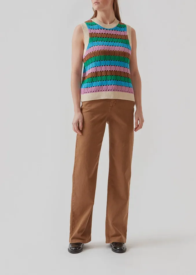 Women AxelMD Vest Multi Stripe Modstrm Vests
