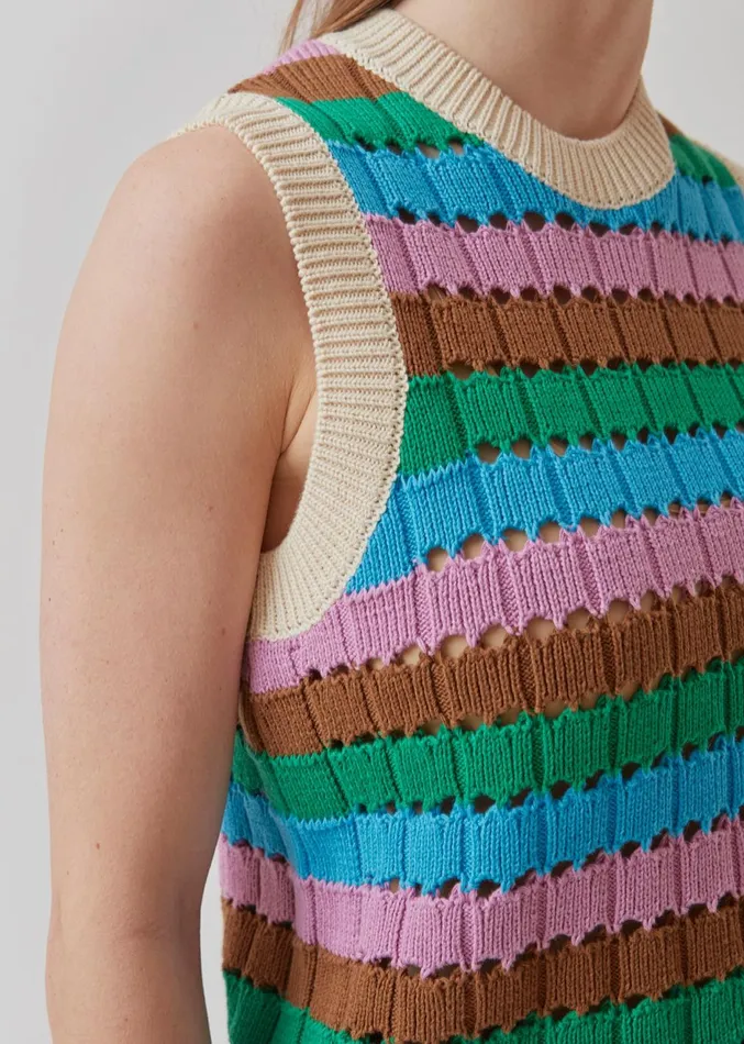 Women AxelMD Vest Multi Stripe Modstrm Vests Women AxelMD Vest Multi Stripe Modstrm Vests