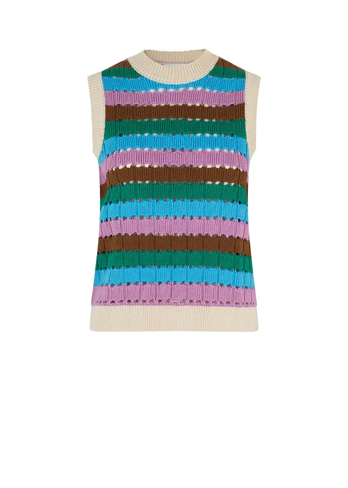 Women AxelMD Vest Multi Stripe Modstrm Vests Women AxelMD Vest Multi Stripe Modstrm Vests