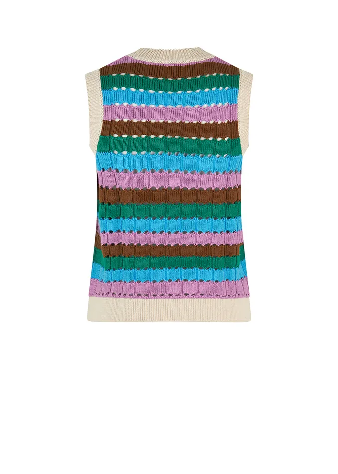 Women AxelMD Vest Multi Stripe Modstrm Vests Women AxelMD Vest Multi Stripe Modstrm Vests