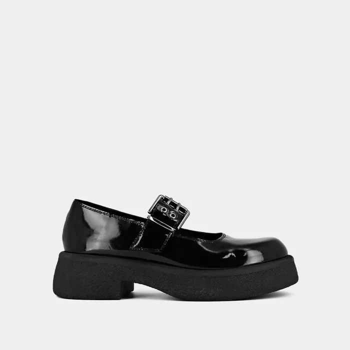 Women Babies Salomes Jonak Babies With Platforms Buckles And Round Toes