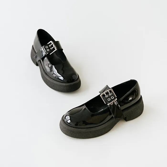 Women Babies Salomes Jonak Babies With Platforms Buckles And Round Toes
