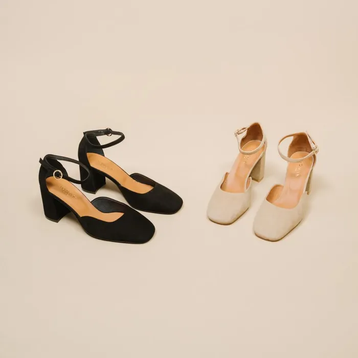 Women Babies Salomes Jonak Heeled Booties With Square Toes