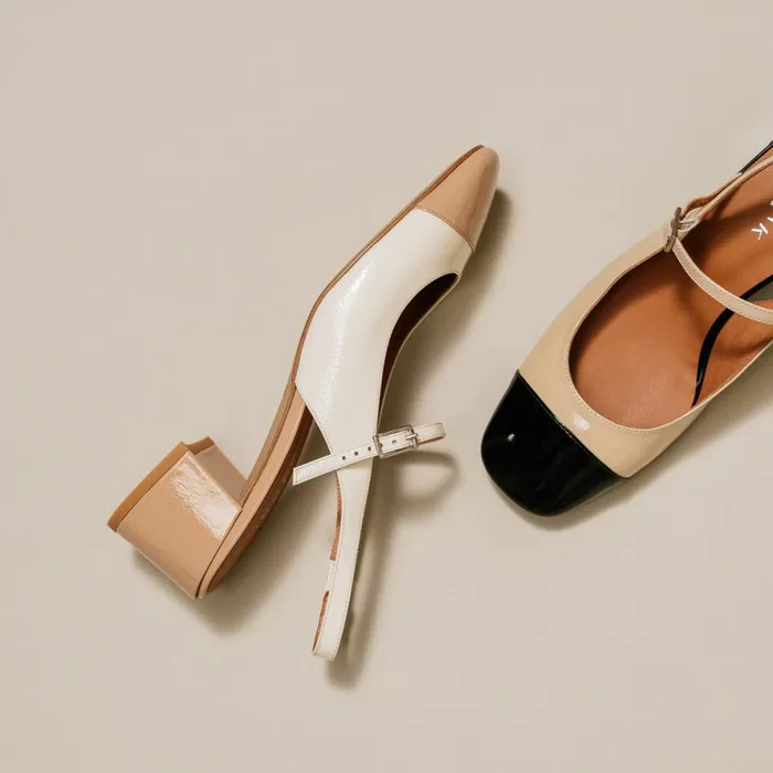 Women Babies Salomes Jonak SquareToe Slingback Shoes