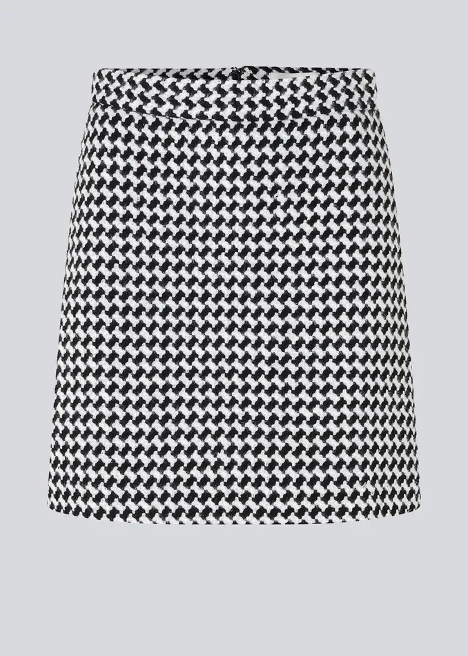 Women BadiaMD Skirt Black White Check Modstrm Skirts Women BadiaMD Skirt Black White Check Modstrm Skirts