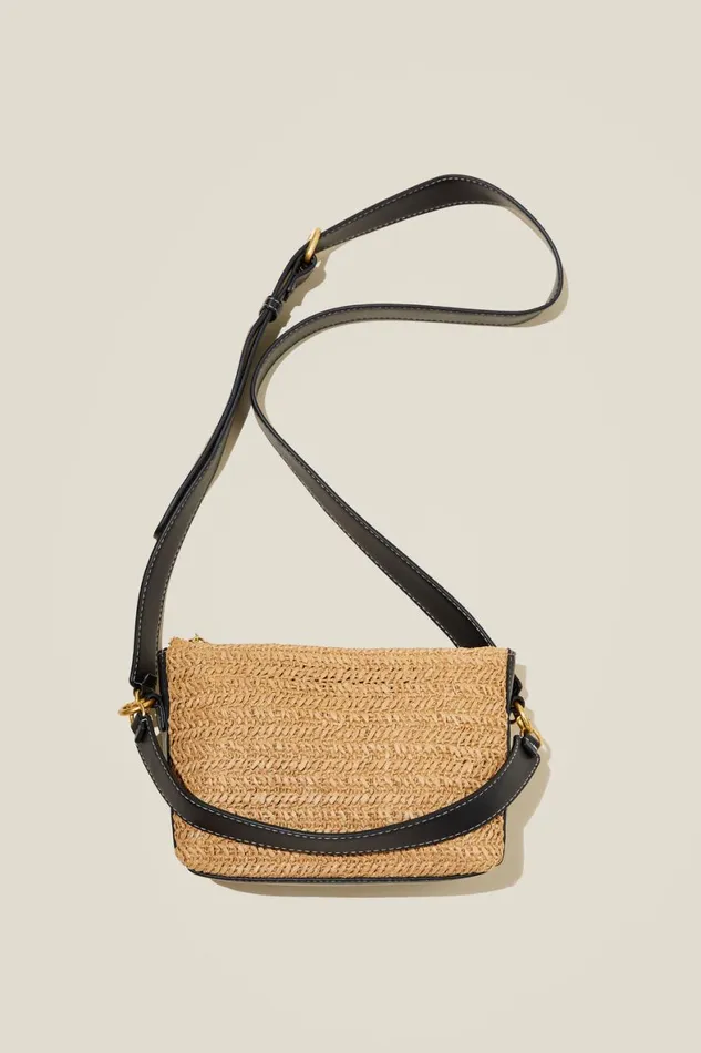 Women Bags and Belts Cotton On Tilly Textured Cross Body Bag Blacknatural Woven Women Bags and Belts Cotton On Tilly Textured Cross Body Bag Blacknatural Woven