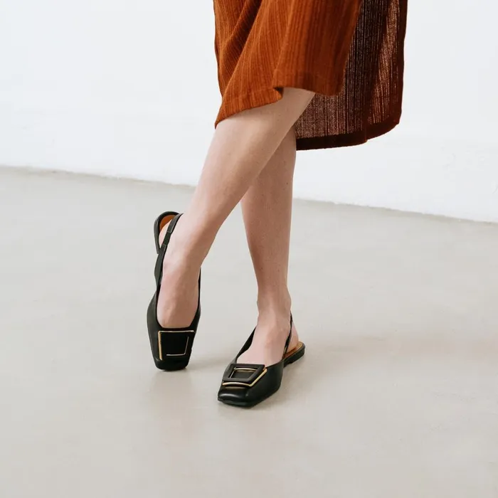 Women Ballets Flats Jonak Ballerinas With Open Heels