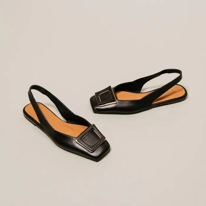 Women Ballets Flats Jonak Ballerinas With Open Heels