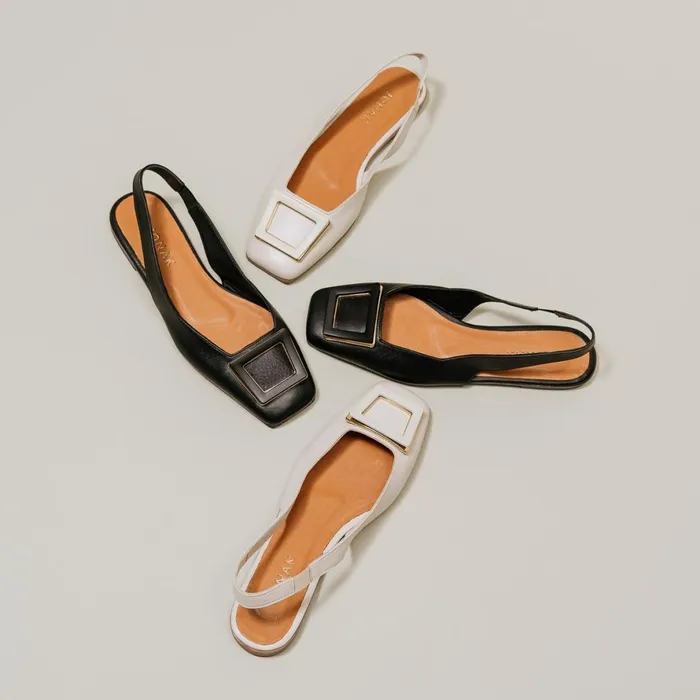 Women Ballets Flats Jonak Ballerinas With Open Heels