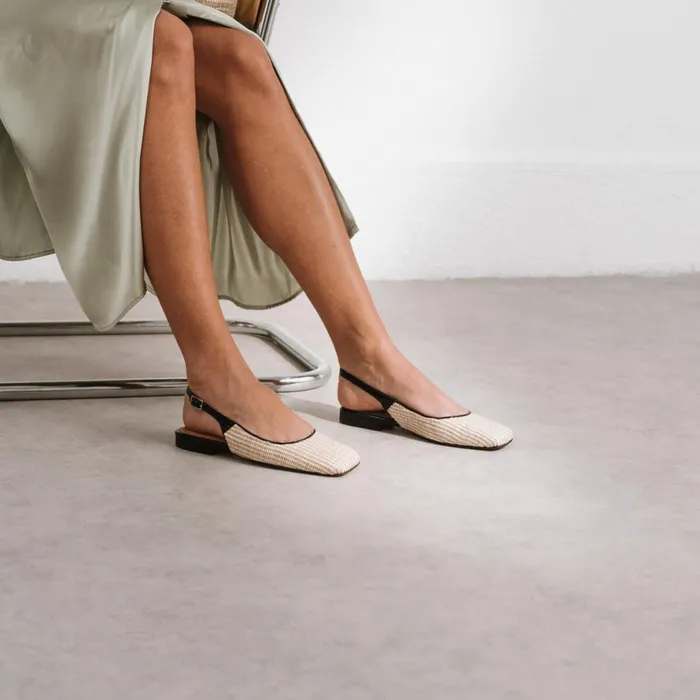 Women Ballets Flats Jonak Open Ballerinas With Square Toe