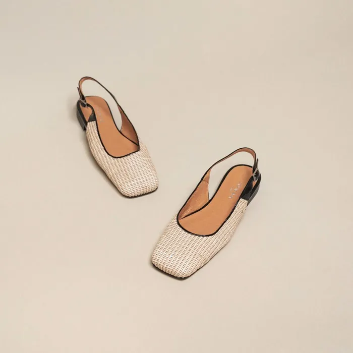 Women Ballets Flats Jonak Open Ballerinas With Square Toe