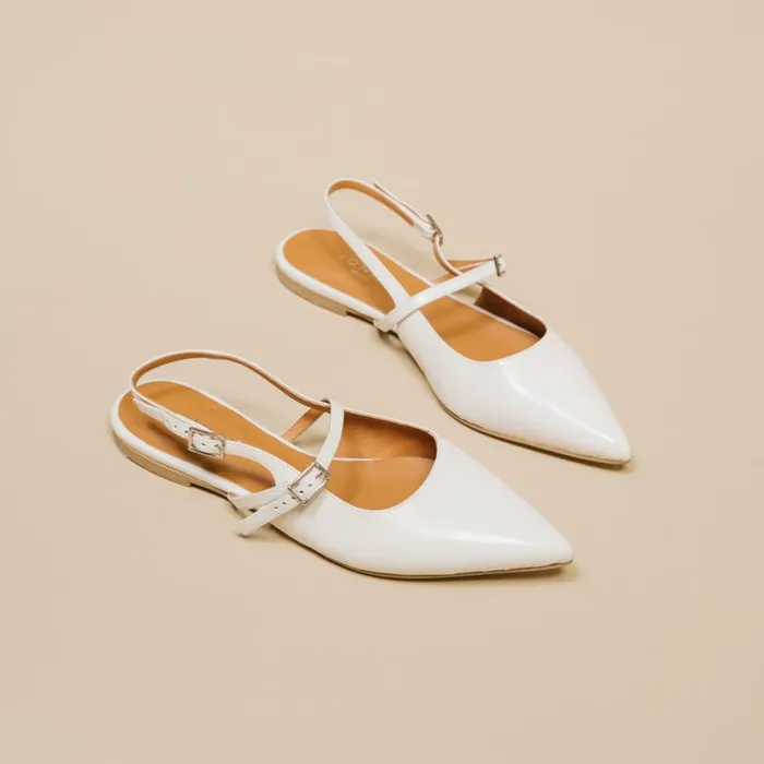 Women Ballets Flats Jonak PointedToe Ballerinas With Straps