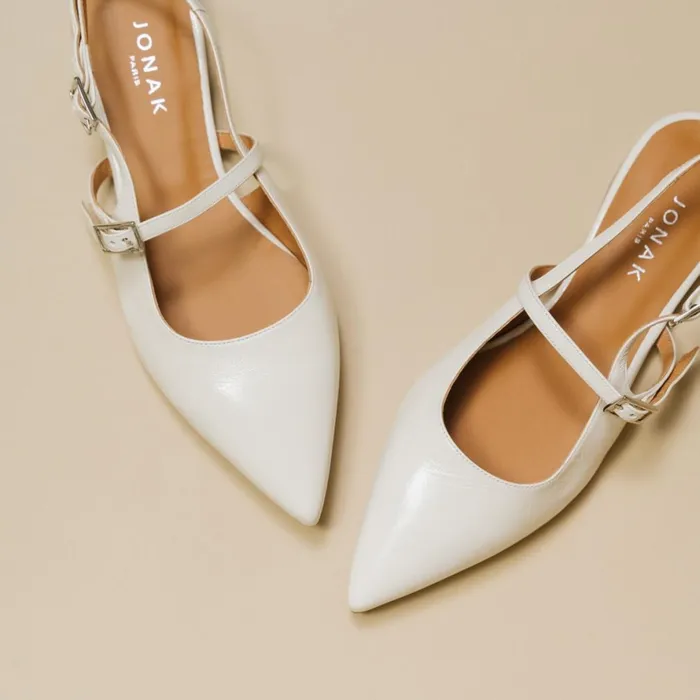 Women Ballets Flats Jonak PointedToe Ballerinas With Straps