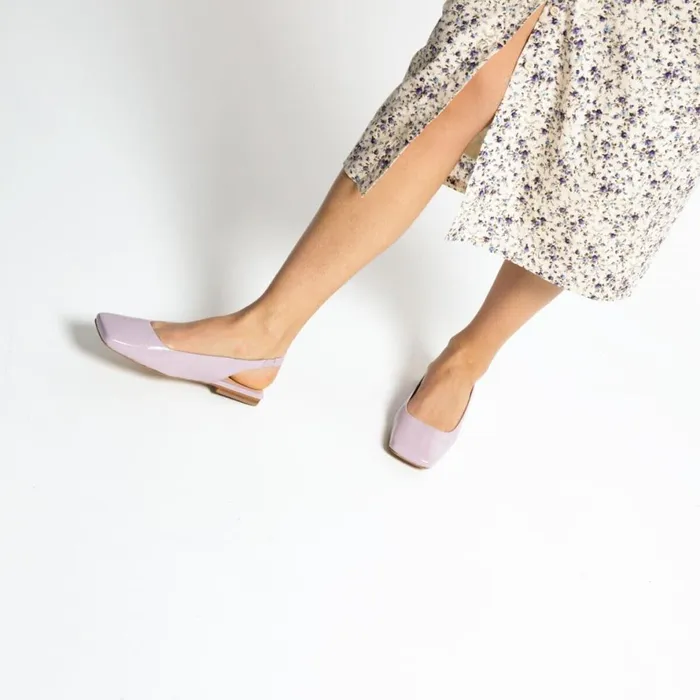 Women Ballets Flats Jonak Square Toe Ballet Slingback